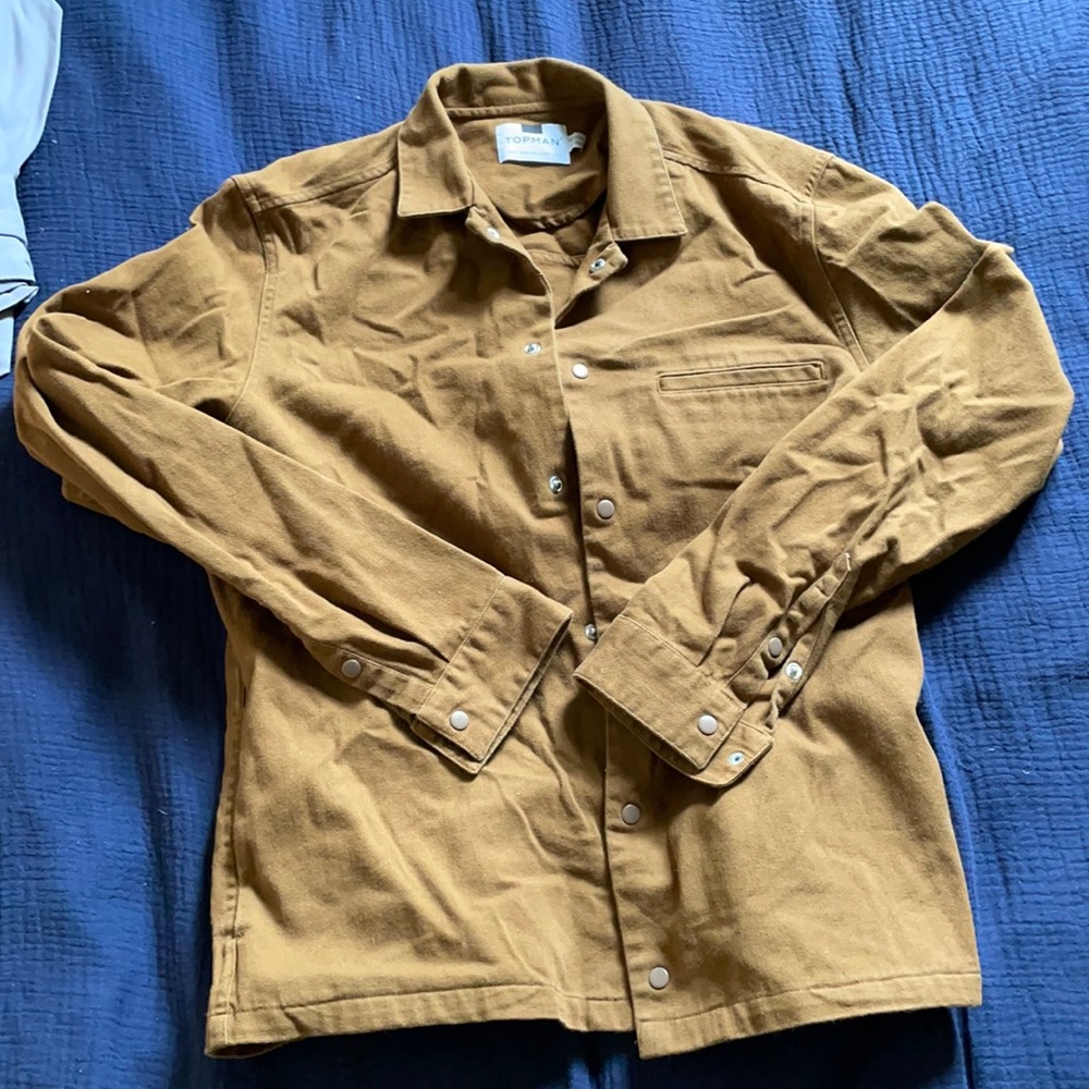 Topman Brown Collar jacket. Medium
